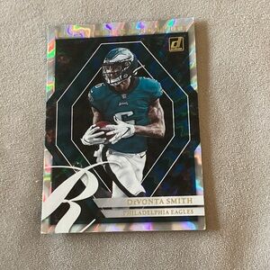 Panini DeVonta Smith Eagles Card - Teal and Black
